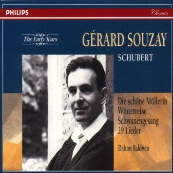 SCHUBERT-LIEDER GERARD SOUZAY 4CD VG