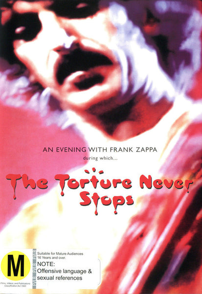 ZAPPA FRANK-THE TORTURE NEVER STOPS DVD VG