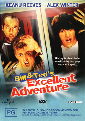 BILL AND TEDS EXCELLENT ADVENTURE DVD VG