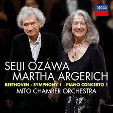 BEETHOVEN SYMPHONY 1 PIANO CONCERTO 1 OZAWA ARGERICH CD *NEW*