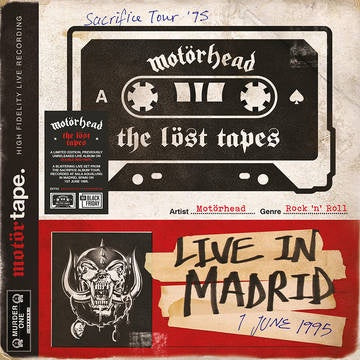MOTORHEAD-THE LOST TAPES VOL.1 (LIVE IN MADRID 1995) RED VINYL 2LP *NEW*