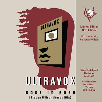 ULTRAVOX-RAGE IN EDEN (STEVEN WILSON MIX) CLEAR VINYL 2LP *NEW*