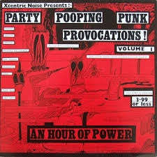 PARTY POOPING PUNK PROVOCATIONS! VOLUME 1-VARIOUS ARTISTS LP VG COVER VG