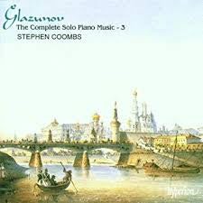 GLAZUNOV-THE COMPLETE SOLO PIANO MUSIC 3 COOMBS CD VG