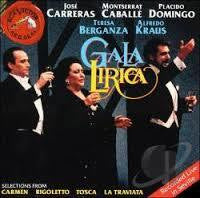 GALA LIRICA-CARRERAS CABALLE DOMINGO CD VG+