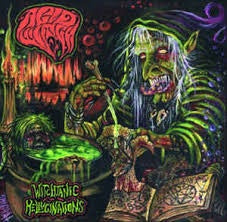 ACID WITCH-WITCHTANIC HELLUCINATIONS GREEN/ PURPLE VINYL LP NM COVER EX