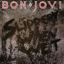 BON JOVI-SLIPPERY WHEN WET LP EX COVER VG+