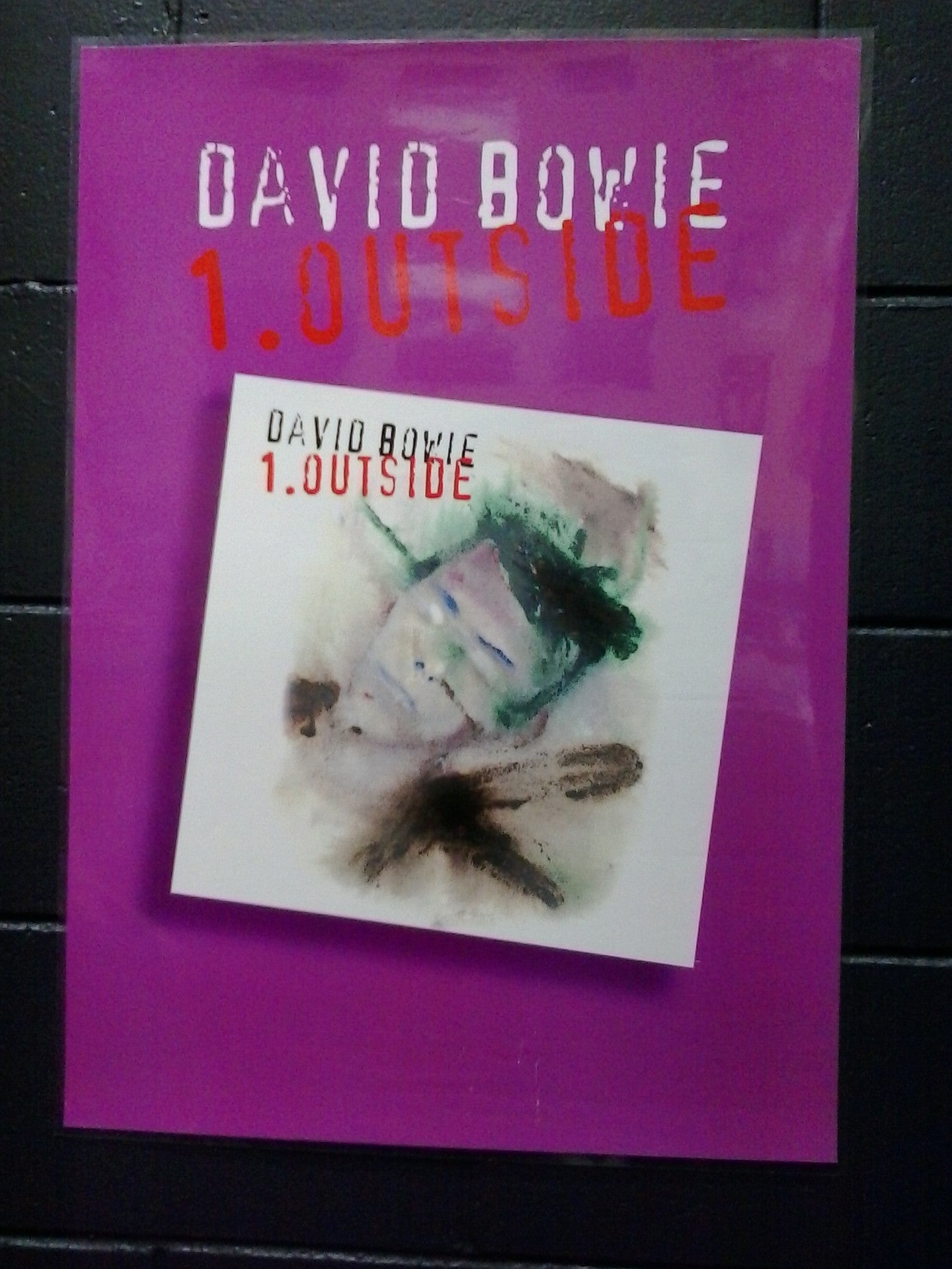 BOWIE DAVID-OUTSIDE PROMO POSTER