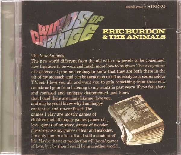 BURDON ERIC & THE ANIMALS-WINDS OF CHANGE CD VG+