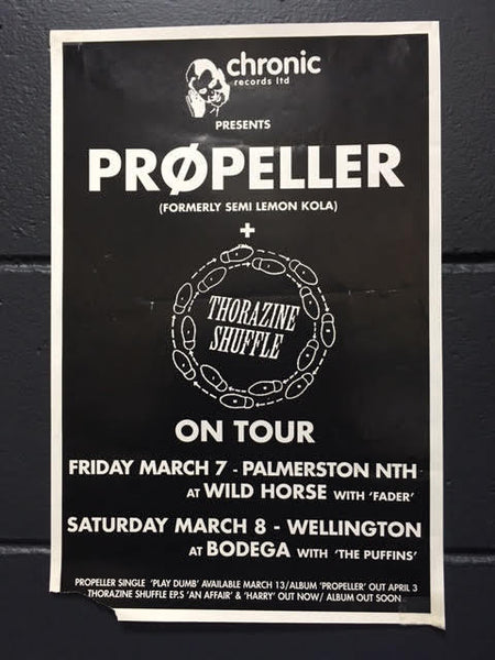 PROPELLER + THORAZINE SHUFFLE TOUR POSTER