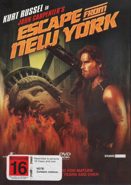 ESCAPE FROM NEW YORK DVD VG