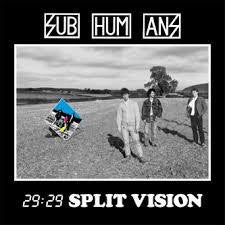 SUBHUMANS-29:29 SPLIT VISION BLUE VINYL VG+ COVER VG