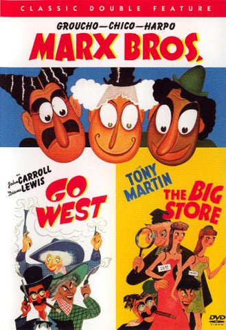 MARX BROTHERS THE - GO WEST & THE BIG STORE REGION 1 DVD NM