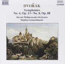 DVORAK - SYMPHONIES NO. 4 OP. 13, NO. 8 OP.88 CD VG