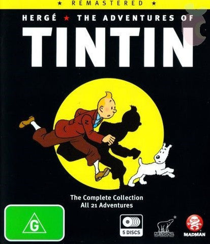 THE ADVENTURES OF TINTIN 6DVD VG