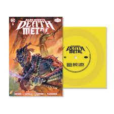 CURRY DENZEL-BAD LUCK YELLOW 7" FLEXI DISC + DC COMICS DARK NIGHTS DEATH METAL #3 *NEW*