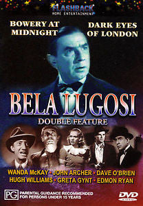 BELA LUGOSI BOWERY AT MIDNIGHT / DARK EYES OF LONDON DVD VG