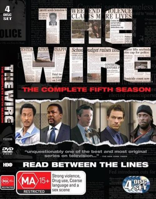 THE WIRE THE COMPLETE FIFTH SEASON 4DVD VG