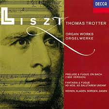 LISZT-PRELUDE & FUGUE ON BACH THOMAS TROTTER CD VG