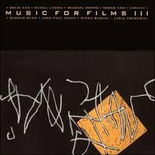 MUSIC FOR FILMS III-VARIOUS ARTISTS LP NM COVER VG+