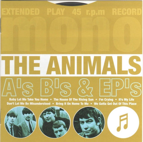 ANIMALS THE-A'S B'S & EP'S CD VG