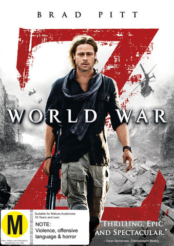 WORLD WAR Z REGION 2 DVD VG