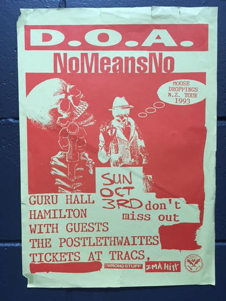 D.O.A. AND NOMEANSNO NZ TOUR POSTER