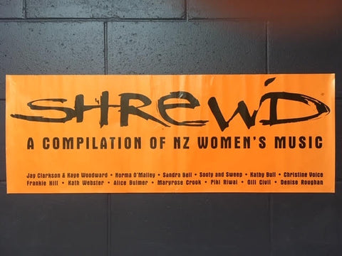 SHREWD-A COMPILATION OF NZ WOMEN'S MUSIC ORIGINAL PROMO POSTER