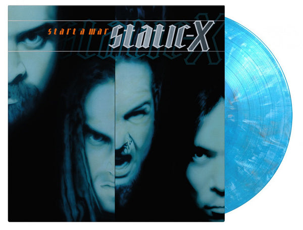 STATIC X-START A WAR BLUE VINYL LP *NEW*