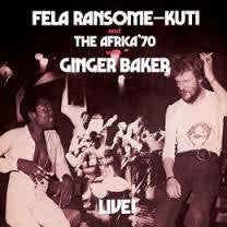 KUTI FELA AND THE AFRICA '70 WITH GINGER BAKER-LIVE! RED VINYL 2LP *NEW*