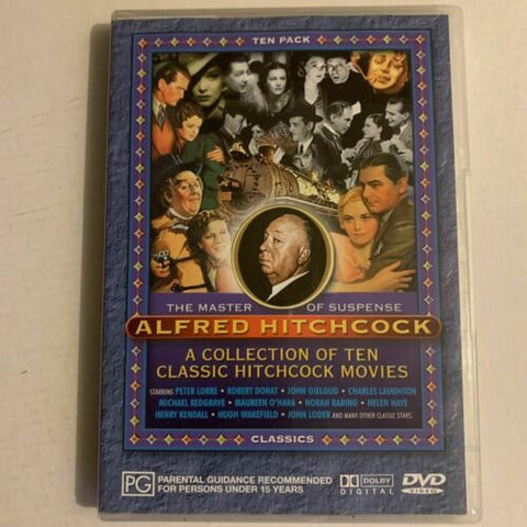 HITCHCOCK ALFRED- TEN CLASSIC MOVIES 4DVD VG