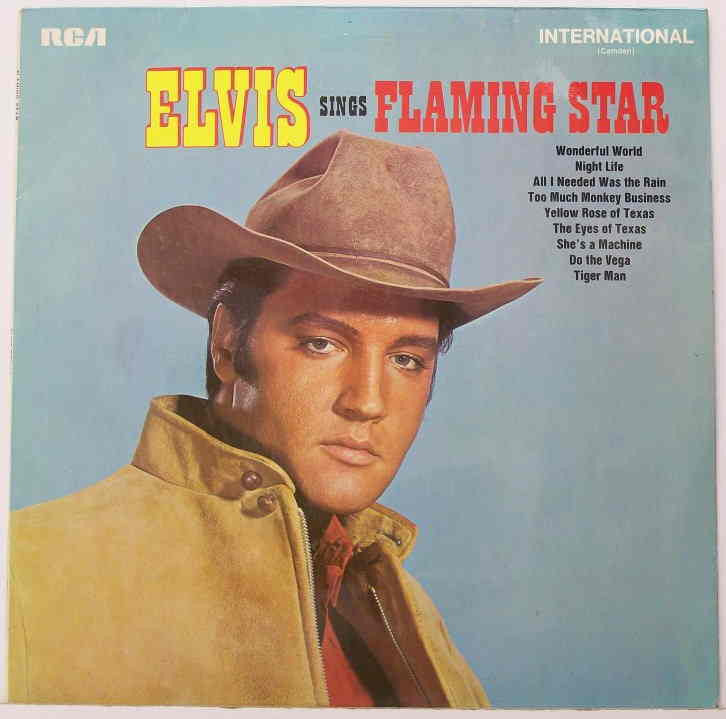 PRESLEY ELVIS-SINGS FLAMING STAR LP VGPLUS COVER VGPLUS