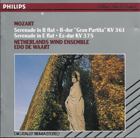 MOZART-SERENADE IN B FLAT & E FLAT DE WAART CD VG