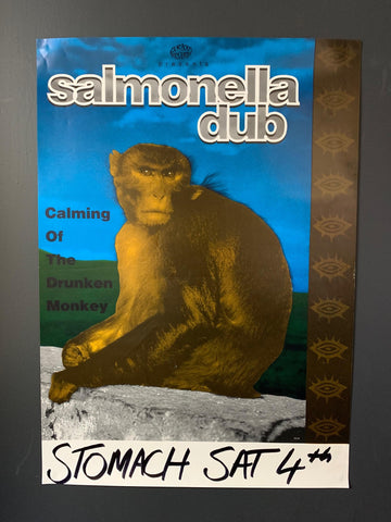 SALMONELLA DUB-CALMING OF THE DRUNKEN MONKEY ORIGINAL GIG POSTER