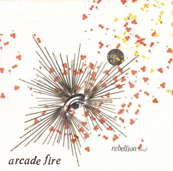 ARCADE FIRE-REBELLION (LIES) 7'' WHITE VINYL SINGLE EX COVER EX
