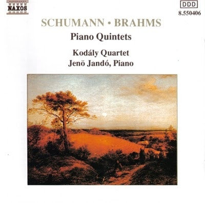 SCHUMANN + BRAHMS-PIANO QUINTETS CD VG