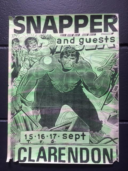 SNAPPER AT THE CLARENDON GIG POSTER G