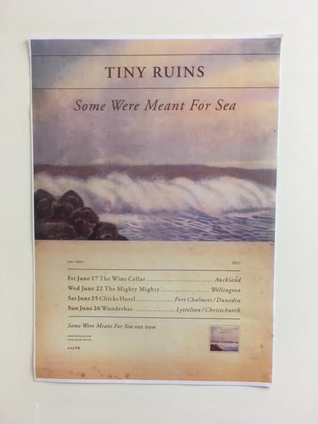 TINY RUINS-SOME WERE MEANT FOR SEA ORIGINAL TOUR POSTER