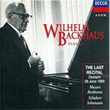 BACKHAUS WILHELM - THE LAST RECITAL OSSIACH CD VG