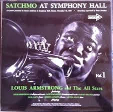 ARMSTRONG LOUIS-SATCHMO AT SYMPHONY HALL VOL.1 LP VG VG
