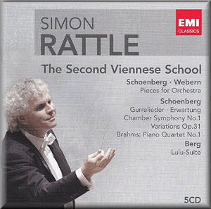 SECOND VIENNESE SCHOOL-SIMON RATTLE 5CD VG