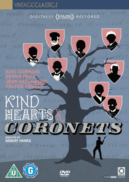 KIND HEARTS & CORONETS DVD REGION 2 VG
