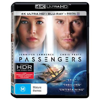 PASSENGERS 4K ULTRA HD + BLURAY VG+