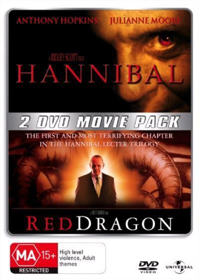 HANNIBAL AND RED DRAGON R18 2DVD VG