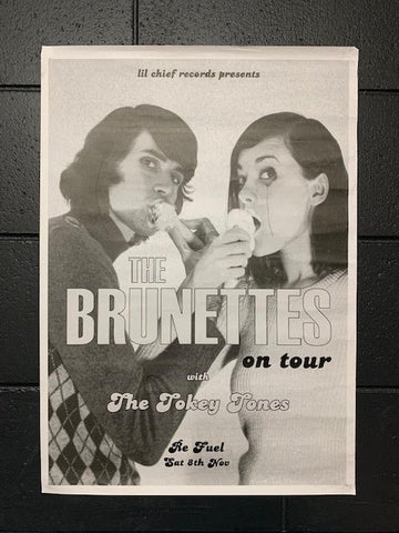 BRUNETTES ON TOUR WITH THE TOKEY TONES ORIGINAL GIG POSTER