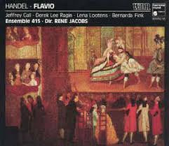 HANDEL-FLAVIO OPERA - ENSEMBLE 415 RENE JACOBS 2CD VG