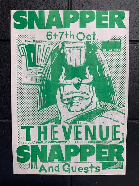 SNAPPER-THE VENUE GREEN ORIGINAL GIG POSTER