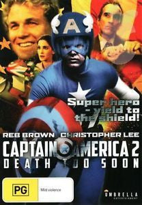 CAPTAIN AMERICA 2 DEATH TOO SOON 1979 REGION 4 DVD VG