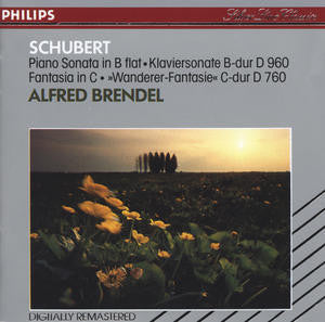 SCHUBERT-PIANO SONATA  IN B FLAT + WANDERER FANTASY BRENDEL CD VG