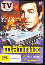 MANNIX-3 CLASSIC EPISODES DVD VG